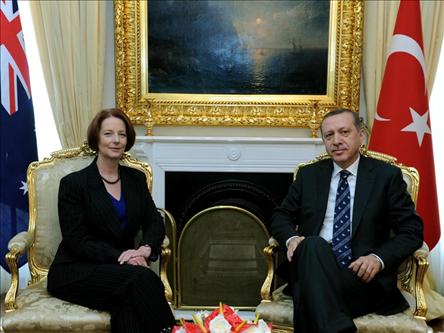  Премьер-министр Эрдоган принял австралийскую коллегу Джулию Гиллард